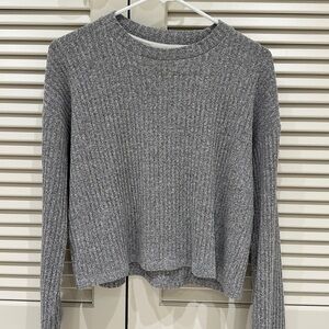 Aritzia Wilfred Heather Gray Knit Top
